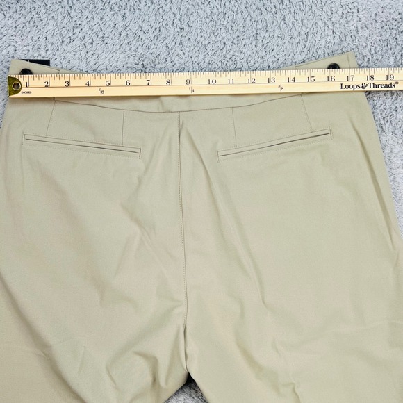 Rhone Commuter Pro Trouser Men's 34x32 Khaki Flex-Knit Slim Straight Pants NWT - Picture 4 of 12